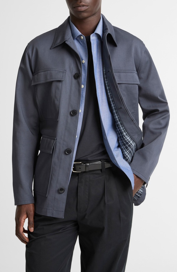 ヴィンス メンズ アウター ジャケット・ブルゾン コットン コート Vince Brushed Cotton Twill Chore Coat Studio