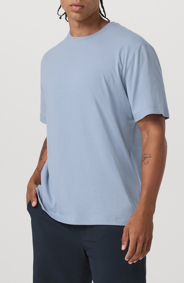 ビュオーリ メンズ トップス Tシャツ リラックスフィット コットン Vuori Relaxed Fit Organicotton T-Shirt Blue Dusk ブルー