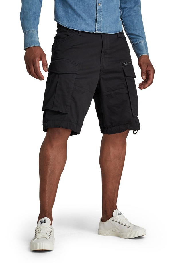 ジースター メンズ ボトムス カジュアルパンツ ショートパンツ G-StarAW Rovic Zip Loose Shorts Black ブラック
