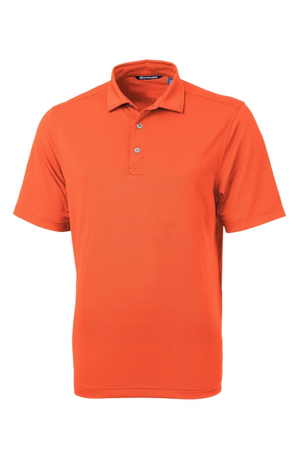カッターアンドバック メンズ トップス ポロシャツ Cutter & Buck Virtue Piqu Recycled Blend Polo College Orange オレンジ|ReVida 店