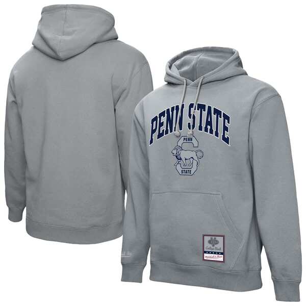 ミッチェル\u0026ネス メンズ アウター パーカー・スウェット Men\u0027s Mitchell \u0026 Ness Heather Gray Penn State Nittany Lions Classic Arch Pullover Hoodie Heather Gray 薄墨色