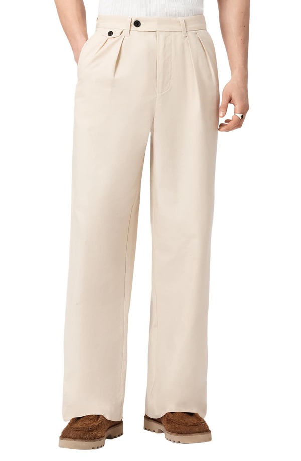 オールセインツ メンズ ボトムス カジュアルパンツ コットン AllSaints Conway Cotton Pantsandshell Taupe トープ