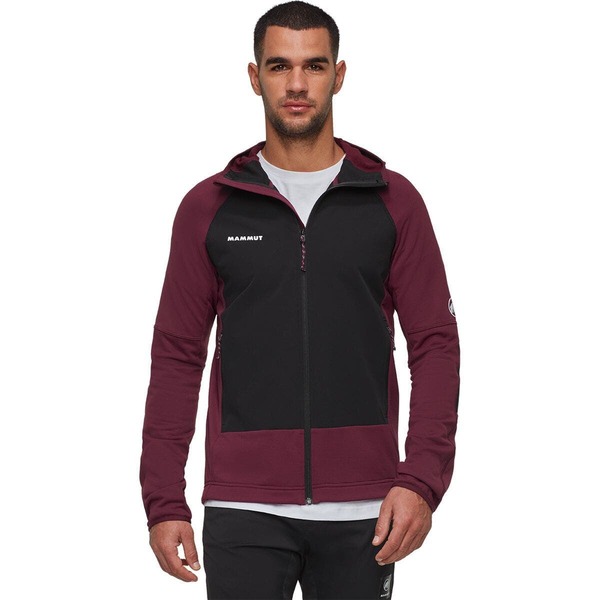 マムート メンズ アウター ジャケット・ブルゾン フーデッドジャケット Mammut Massone Ml Full-Zip Hooded Jacket - Men's Vin/Black ブラック