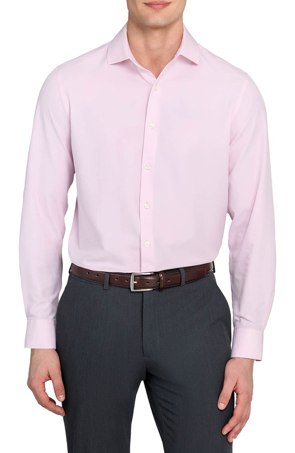ダブリューアールケー メンズ トップス シャツ スリムフィット W.R.K Slim Fit Solid Pink Performance Dresshirt Pink ピンク