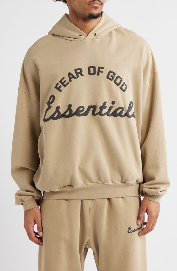 フィアオブゴッド メンズ アウター パーカー・スウェット ロゴ Fear of God Essentials '90s Fitraining Logo Hoodie Fadedune