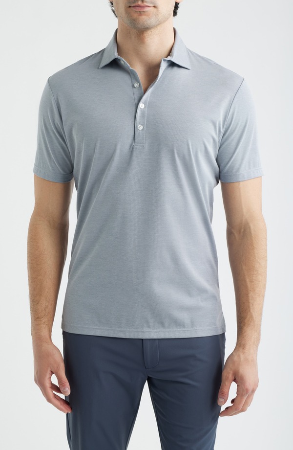 ジョニー オー メンズ トップス ポロシャツ コットン johnnie-O Elba Top Shelf Cotton Blend Piqu Polo Midnight