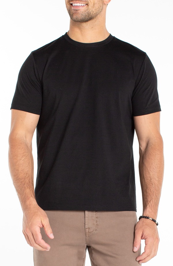 リヴァプール ロサンゼルス メンズ トップス Tシャツ クルーネック コットン Liverpoolos Angeles Cotton Blend Crewneck T-Shirt Black ブラック｜ReVida 店