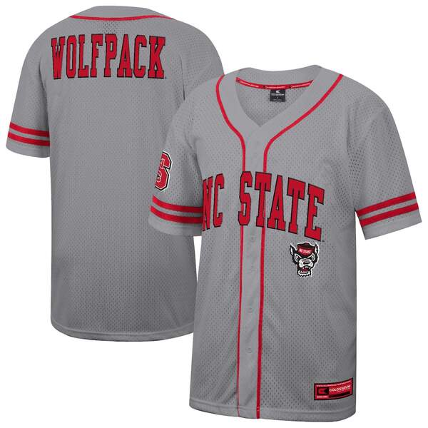 円形劇場 メンズ トップス プルオーバー プルオーバー Men\u0027s Colosseum Gray NC State Wolfpack Free Spirited Baseball Jersey Gray 薄墨色