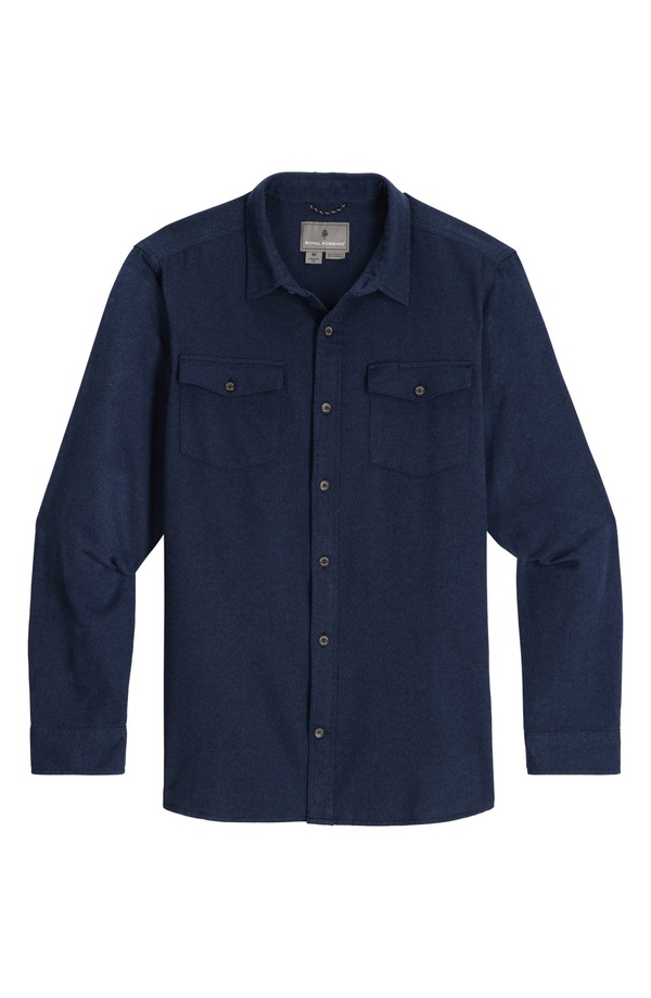 ロイヤルロビンズ メンズ トップス シャツ コットン ROYAL ROBBINS Bristol Organicotton Twill Shirt Naval