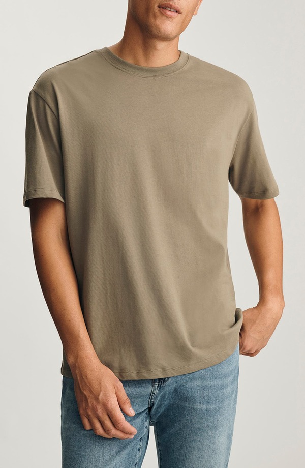 マーヴィ ジーンズ メンズ トップス Tシャツ リラックスフィット コットン Mavi Jeans Relaxed Fit Cotton T-Shirt Dusky Green グリーン