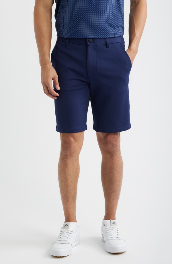 グレイソン メンズ ボトムス 二分の一ズボン下・さる股引き 遊撃手ズボン下 Greyson Sequoia Flat Front Golf Shorts Maltese Blue 青色