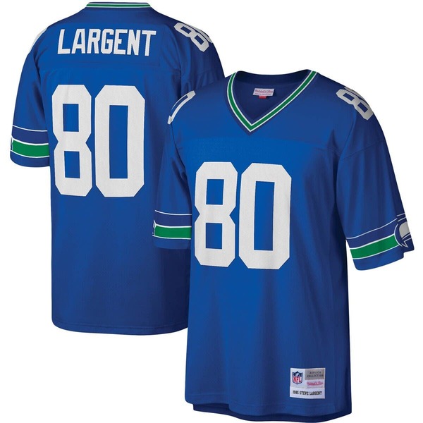 ミッチェル\u0026ネス メンズ トップス シャツ ジャージー Men Mitchell \u0026 Nessteve Largent Royal Seattle Seahawks Legacy Replica Jersey Royal