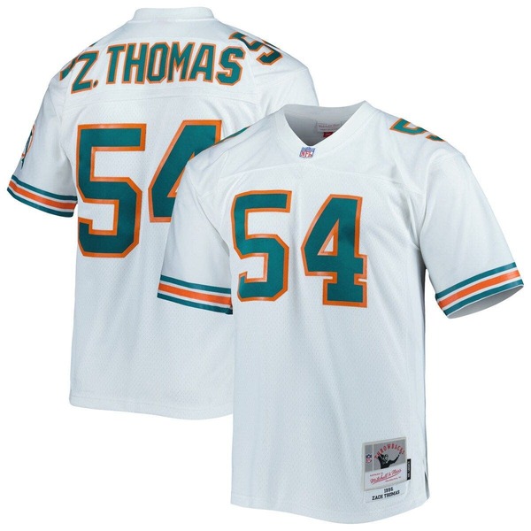 ミッチェル\u0026ネス メンズ トップス プルオーバー プルオーバー Men\u0027s Mitchell \u0026 Ness Zach Thomas White Miami Dolphins Legacy Replica Jersey White 白いこと
