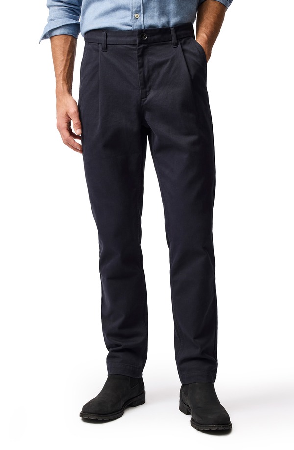 ロッドアンドグン メンズ ボトムス カジュアルパンツ プリーツ コットン Rodd \u0026 Gunn Fielding Pleated Tapered Cotton Twill Chinos Navy ネイビー