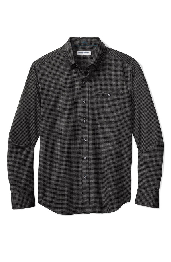 トッミーバハマ メンズ トップス シャツ Tommy Bahama San Sebastian Microcheck IslandZone Button-Up Shirt Black ブラック