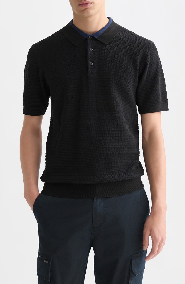 スコッチアンドソーダ メンズ トップス スポーツシャツ 綿織物 Scotch \u0026 Soda Structured Cotton Polo Meteorite トップス-ポロシャツ
