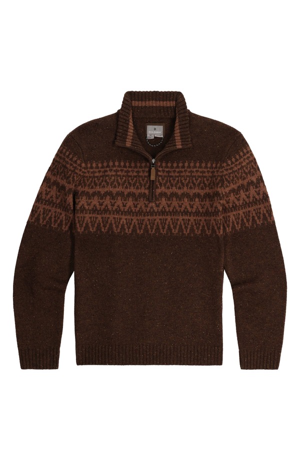 ロイヤルロビンズ メンズ アウター パーカー・スウェット ハーフジップ ウール ROYAL ROBBINS Arch Rock Quarter Zip Merino Wool Pullover Seal Brown Htr Shasta Pt ブラウン