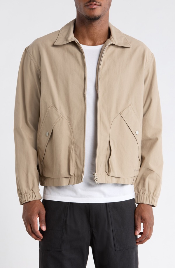 スノーピーク メンズ アウター ジャケット・ブルゾン Snow Peak Harrington Light Dobby Cloth Wateresistantech Jacket Greige