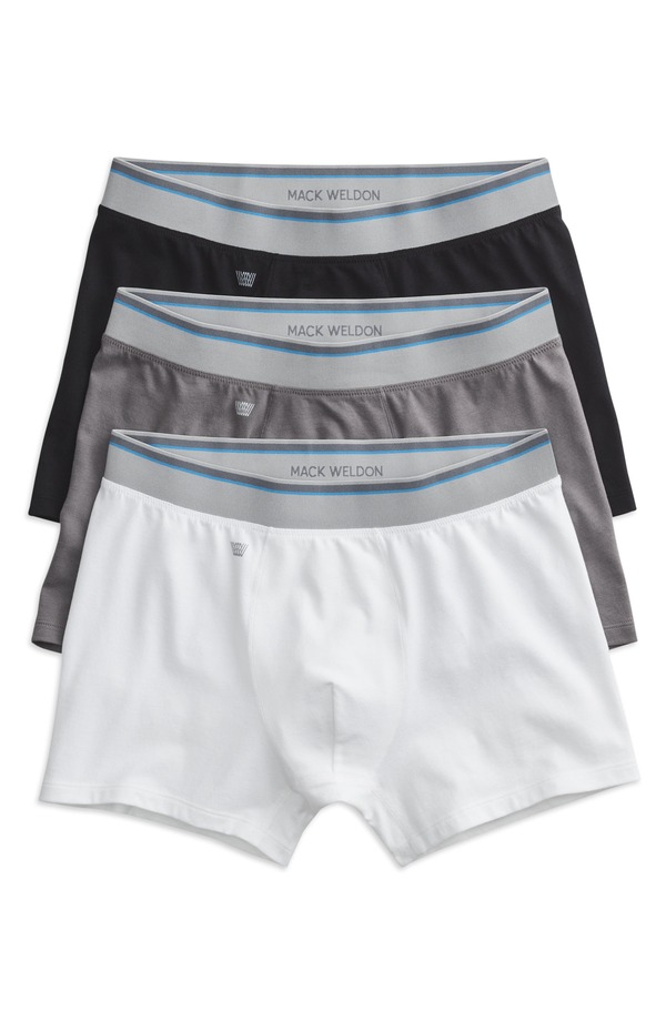 マック ウェルダン メンズ アンダー御召しもの さる股引き Mack Weldon 3-Pack Cloud FX Trunks Essentials