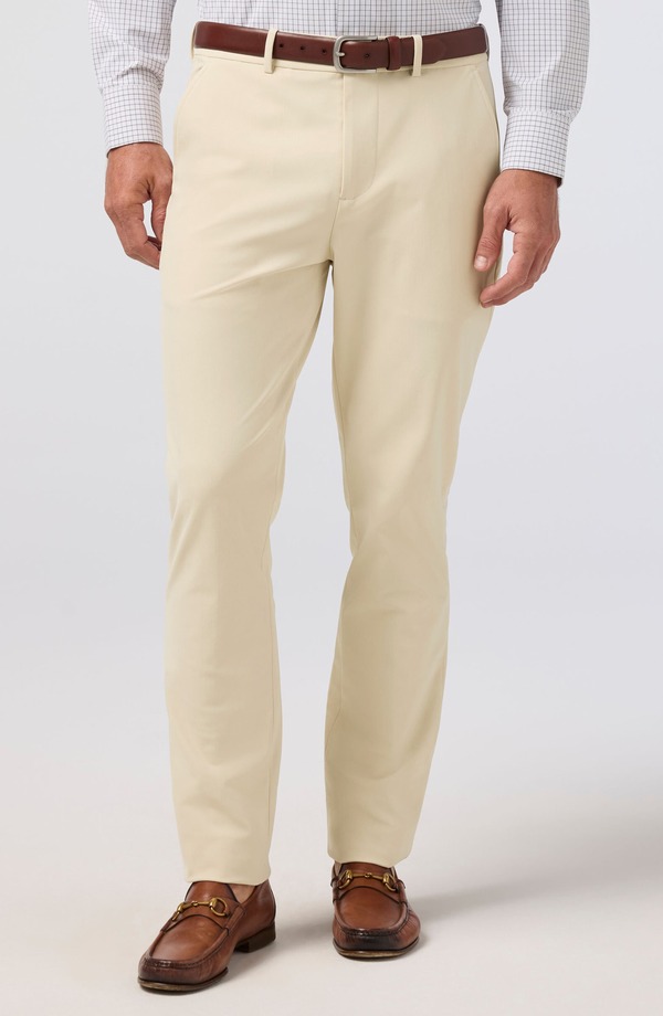 ミズンメイン メンズ ボトムス 心地よいズボン下 Mizzen+Main Upton Flat Front Chinos Oat