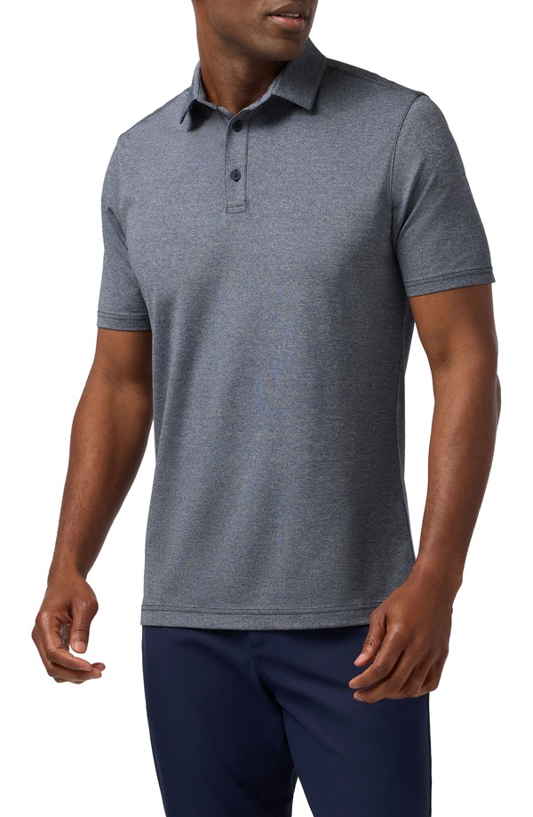 ミズンメイン メンズ トップス プルオーバー Mizzen+Main Harperformance Polo Navy Heather ギョリュウモドキ