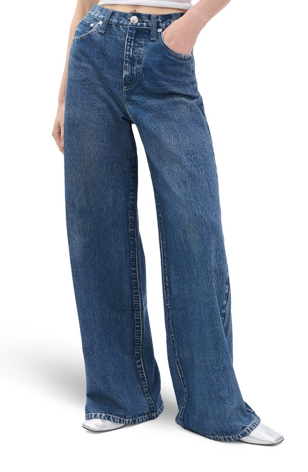 ラグアンドボーン レディース ボトムス デニムパンツ ハイウエスト パイル コットン ジーンズ rag & bone Miramar Sofie High Waist Cotton Terry Sweatpant Jeans Almda