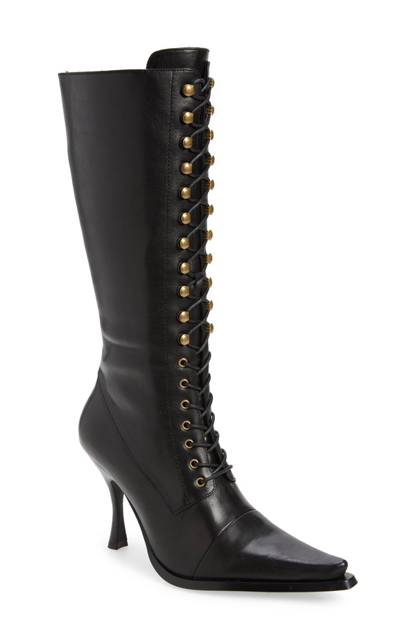 ジェフリー キャンベル レディース シューズ ブーツ レース Jeffrey Campbellani Lace-Up Boot Black ブラック