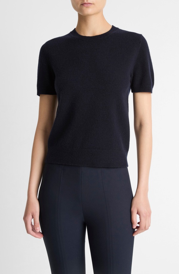 ヴィンス レディース アウター パーカー・スウェット 労働者の一団のど首 羊毛 プルオーバー Vince Wool \u0026 Cashmere Blend Crewneck Sweater Black 黒いこと