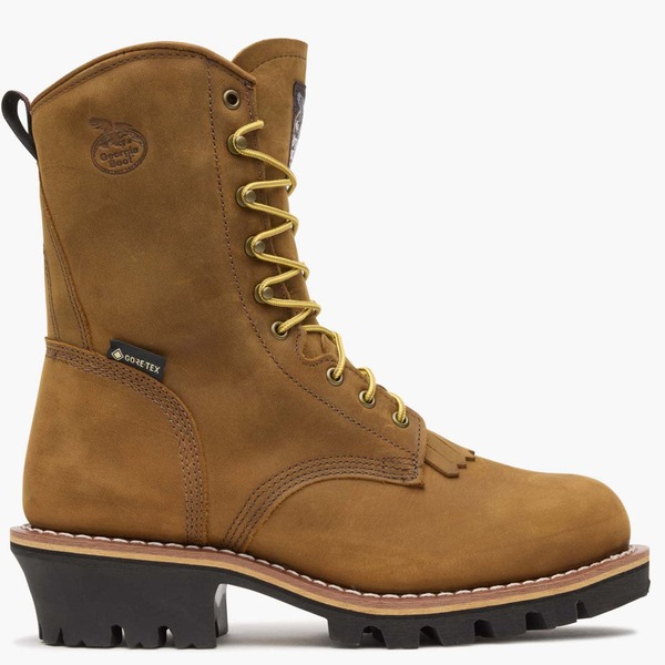 ジョージブーツ メンズ シューズ ブーツ・レインブーツ プルオーバー Georgia Boot Steel Toe Goretex Waterproof 400G Insulated Logger Boot Worn Saddle