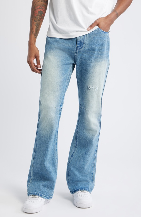 アールティーエー メンズ ボトムス デニムパンツ ジーンズ RtA Mael Slim Flare Jeans Costal Driftriple Cross