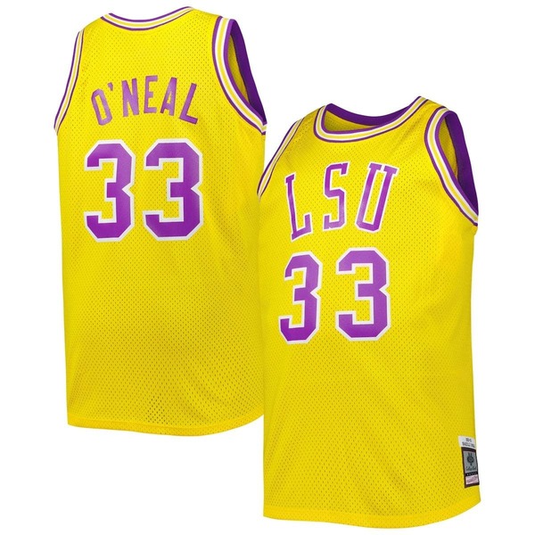 ミッチェル\u0026ネス メンズ トップス プルオーバー トール プルオーバー Men\u0027s 1990/91 Mitchell \u0026 Nesshaquille O\u0027Neal Gold LSU Tigers Big \u0026 Tall Swingman Jersey Gold ゴールド