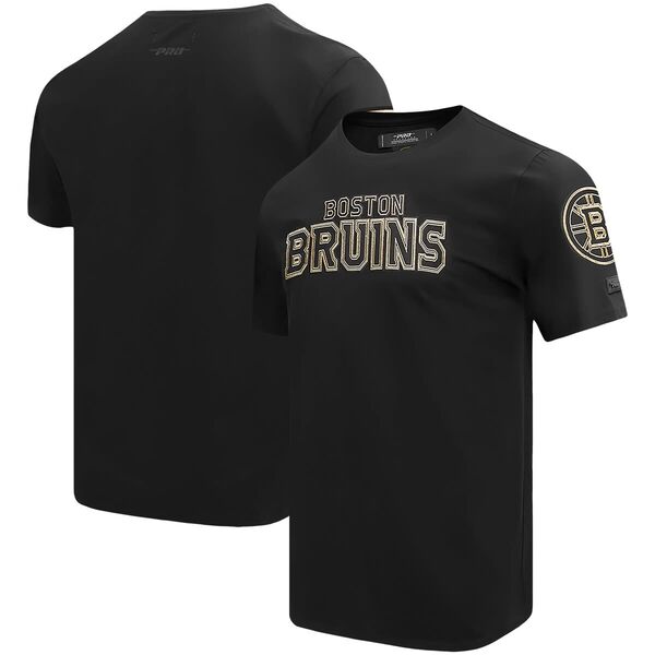 労働者階級標準尺度 メンズ トップス プルオーバー Men\u0027s Pro Standard Black Boston Bruins Wordmark T-Shirt Black 黒いこと