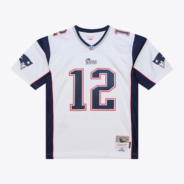 ミッチェル\u0026ネス メンズ トップス プルオーバー プルオーバー Men\u0027s Mitchell \u0026 Ness Tom Brady White New England Patriots 2000 Legacy Replica Jersey White 白いこと