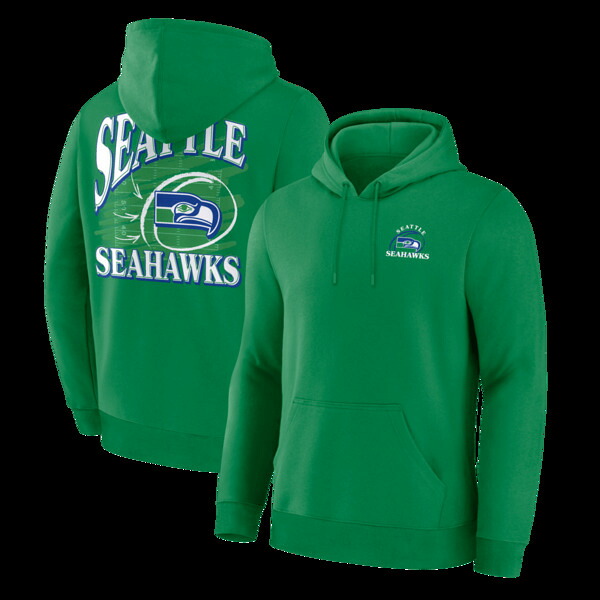 ファナティクス メンズ アウター パーカー・スウェット フリース Men\u0027s Fanatics Apple Green Seattle Seahawks Classic Scribblegacy Fleece Hoodie Apple Green 緑であること