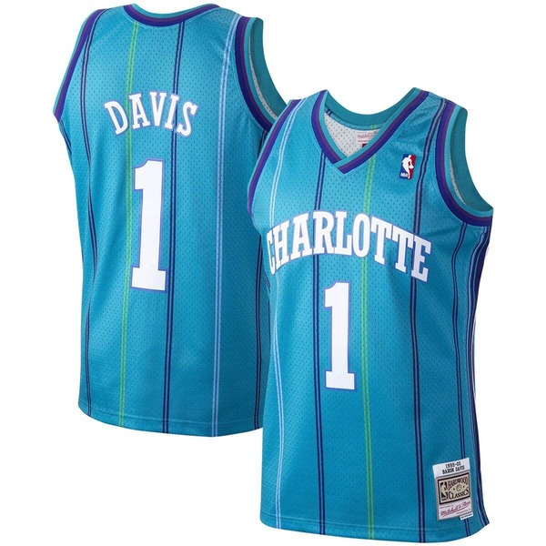 ミッチェル&ネス メンズ トップス シャツ ジャージー Men's Mitchell & Ness Baron Davis Teal Charlotte Hornets 1999/00 Hardwood Classicswingman Jersey Teal ティール 28,712円