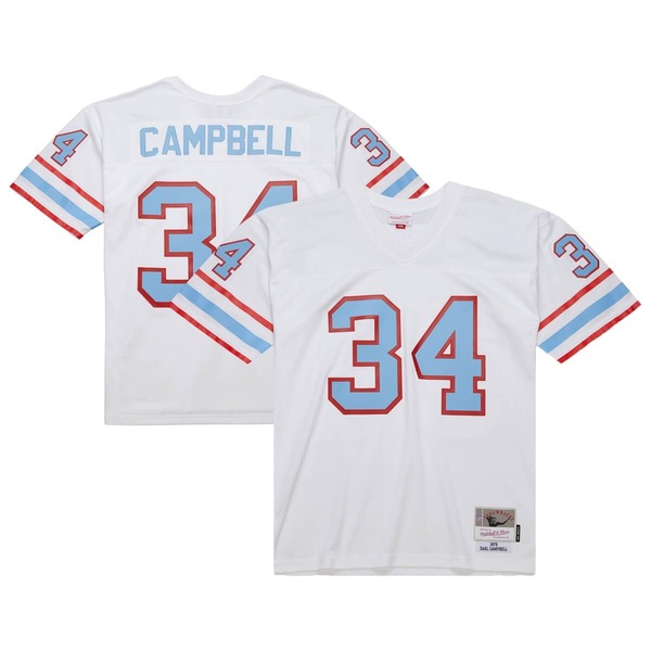 ミッチェル\u0026ネス メンズ トップス プルオーバー プルオーバー Men\u0027s Mitchell \u0026 Ness Earl Campbell White Houston Oilers 1979 Legacy Replica Jersey White 白いこと