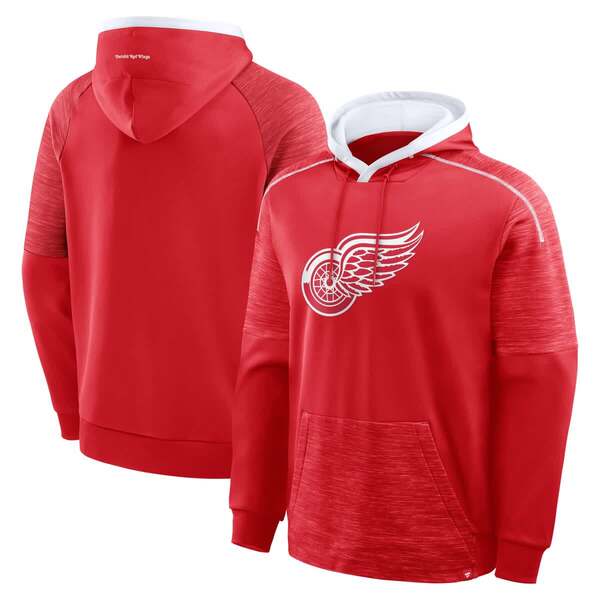 ファナティクス メンズ アウター パーカー・スウェット Men\u0027s Fanatics Redetroit Red Wings Goaltender Defender Pullover Hoodie Red 赤いこと