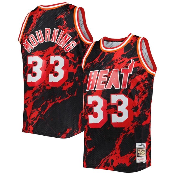 ミッチェル\u0026ネス メンズ トップス シャツ ジャージー Men Mitchell \u0026 Ness Alonzo Mourning Black Miami Heat 1996/97 Hardwood Classics Marble Swingman Jersey Black ブラック