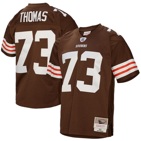 ミッチェル\u0026ネス メンズ トップス プルオーバー プルオーバー Men\u0027s Mitchell \u0026 Ness Joe Thomas Brown Cleveland Browns Legacy Replica Jersey Brown 赤銅色