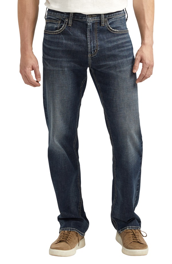 シルバー ジーンズ メンズ ボトムス デニムパンツ ストレート Silver Jeans Co. Grayson Classic Straight Leg Jeans Indigo インディゴ｜ReVida 店