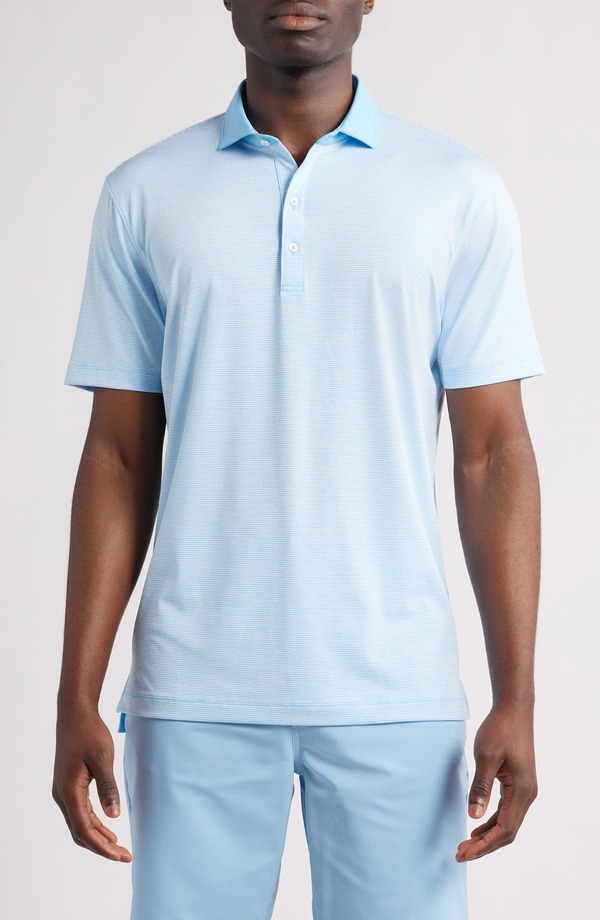 ジョニー オー メンズ トップス シャツ johnnie-O Reagan Stripe PREP-FORMANCE Golf Polo Mahalo ストライプ