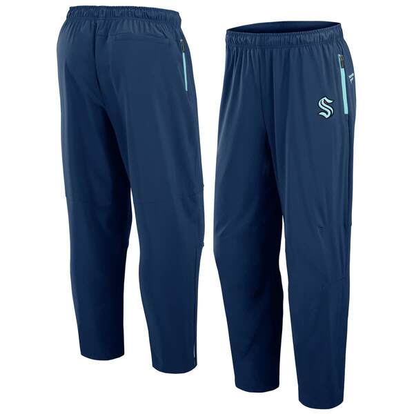 ファナティクス メンズ ボトムス 心地よいズボン下 Men\u0027s Fanatics Deep Sea Blue Seattle Kraken Authentic Pro Rink Pants Navy 米国海軍
