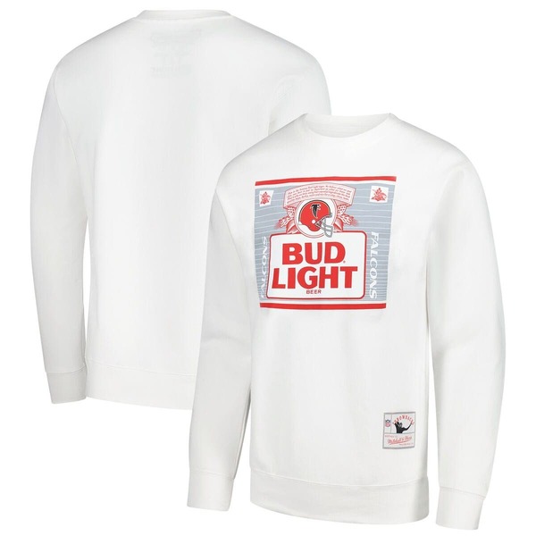 ミッチェル\u0026ネス メンズ アウター パーカー・スウェット プルオーバー Men\u0027s Mitchell \u0026 Ness x Bud Light White Atlanta Falcons The Crest Pullover Sweatshirt White 白いこと