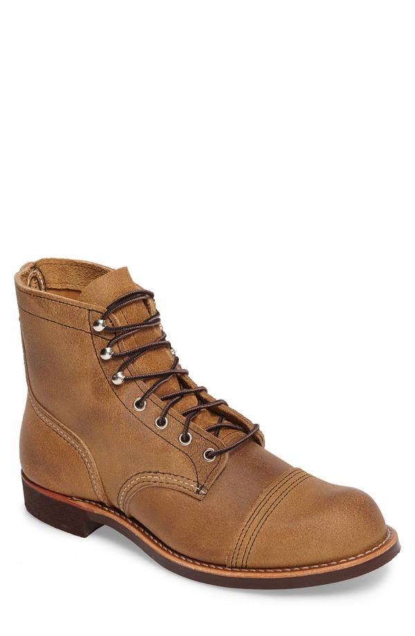 レッドウィング メンズ シューズ ブーツ・レインブーツ キャップ Red Wing Iron Ranger Cap Toe Boot Brown Leather ブラウン|ReVida 店