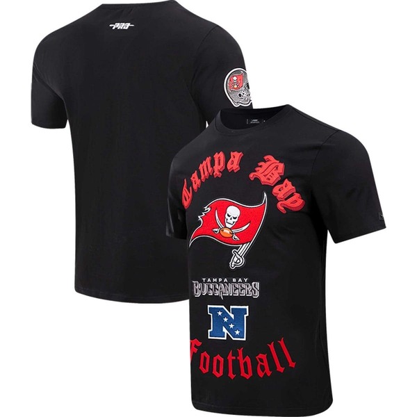 プロスタンダード メンズ トップス Tシャツ Men's Pro Standard Black Tampa Bay Buccaneers Old English T-Shirt Black ブラック|ReVida 店