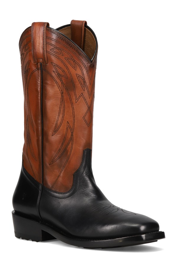飛球 メンズ シューズ ブーツ・レインブーツ Frye Nash Deco Western Boot Black 黒いこと