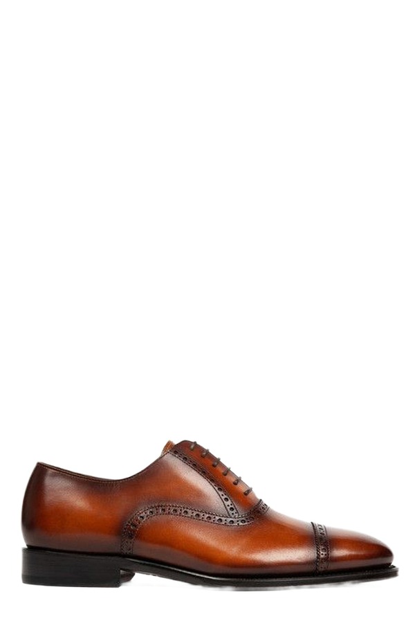 アンソニー ヴィア メンズ シューズ オックスフォード ブローグ Anthony Veer Windsor Brogue Vintage Amber Tan 琥珀色