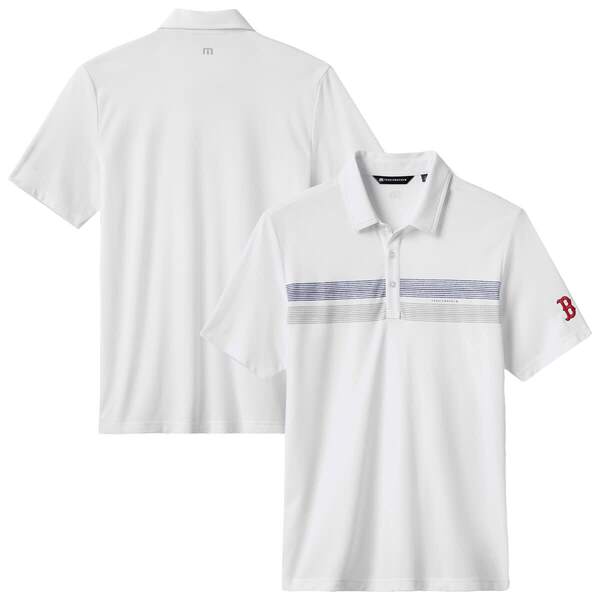 トラビスマヒュー メンズ トップス シャツ Men's TravisMathewhite Boston Red Sox Top Recruitri-Blend Polo White ホワイト
