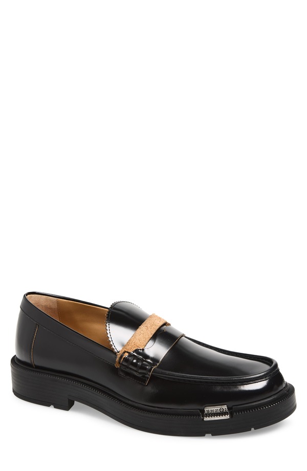 マルタンマルジェラ メンズ シューズ スリッポン・ローファー Maison Margiela Dcortiqu Penny Loafer Black 黒いこと