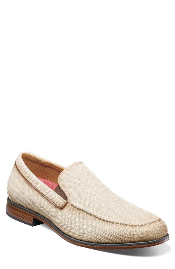 ステイシーアダムス メンズ シューズ 置き目毛皮 Stacy Adams Ridgely Loafer Natural